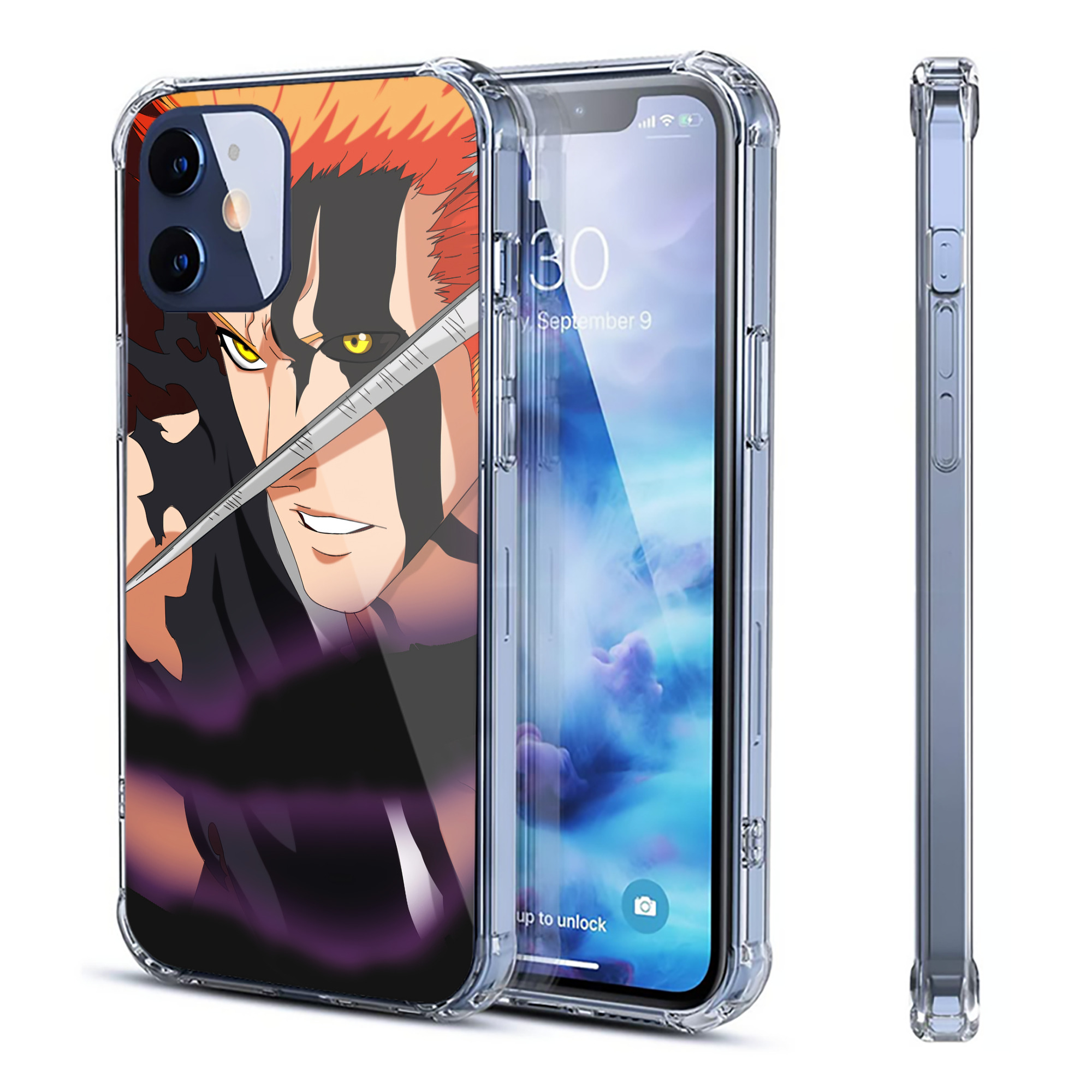 （画像用） ブリーチ BLEACH 【iPhone 12シリーズ対応】透明スマホケース（クリアソフトケース）